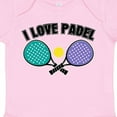 thumbnail image 4 of Inktastic I Love Padel Sports Quote Girls Baby Bodysuit, 4 of 5