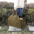 thumbnail image 4 of Portable Canvas Log Tote Bag Firewood Storage Organizer Fireplace Accessories, 4 of 5