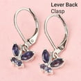 thumbnail image 3 of Blue Butterfly Dangle Earrings for Women 925 Sterling Silver Iolite Jewelry Lever Back Women for Her Ct 0.5 Birthday Christmas Gifts, 3 of 13