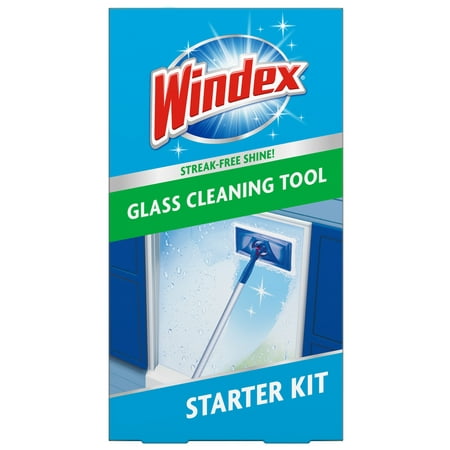 Windex Outdoor All-In-One Glass Cleaning Tool Starter Kit, 1 ct