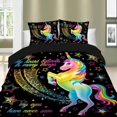 thumbnail image 2 of Juego de cama unicornio arco iris, 2 of 5