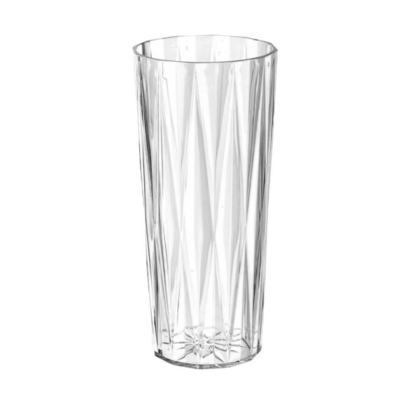 HengDidi 26cm Glass Vase Flower Arrangement Art Dried Fresh Flowers Roses office Desktop Living Room Bedroom Wedding Dining Room Tall Clear Vase for Centerpieces