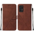 thumbnail image 3 of Allytech Case for Samsung Galaxy A33 5G Cover with Card Holder Folio Wallet Case, Kickstand PU Leather Magnetic Closure Soft TPU Back Protective Cover with Hand Strap for Galaxy A33 5G, Brown, 3 of 4
