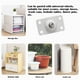 thumbnail image 5 of Rueda adhesiva Universal de 4 piezas, Mini rodillo de acero inoxidable, muebles de almacenamiento sin esfuerzo, ruedas para el hogar y el balcón Almacenamiento y organización del hogar Negro Inteprter HA006245-02, 5 of 6