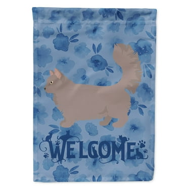 Carolines Treasures CK4984CHF Skookum 2 Cat Welcome Flag Canvas House Size Large multicolor