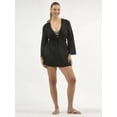 thumbnail image 2 of Free Assembly Women's Tie Front Cotton Coverup Dress, Sizes XXS-XXL, 2 of 6