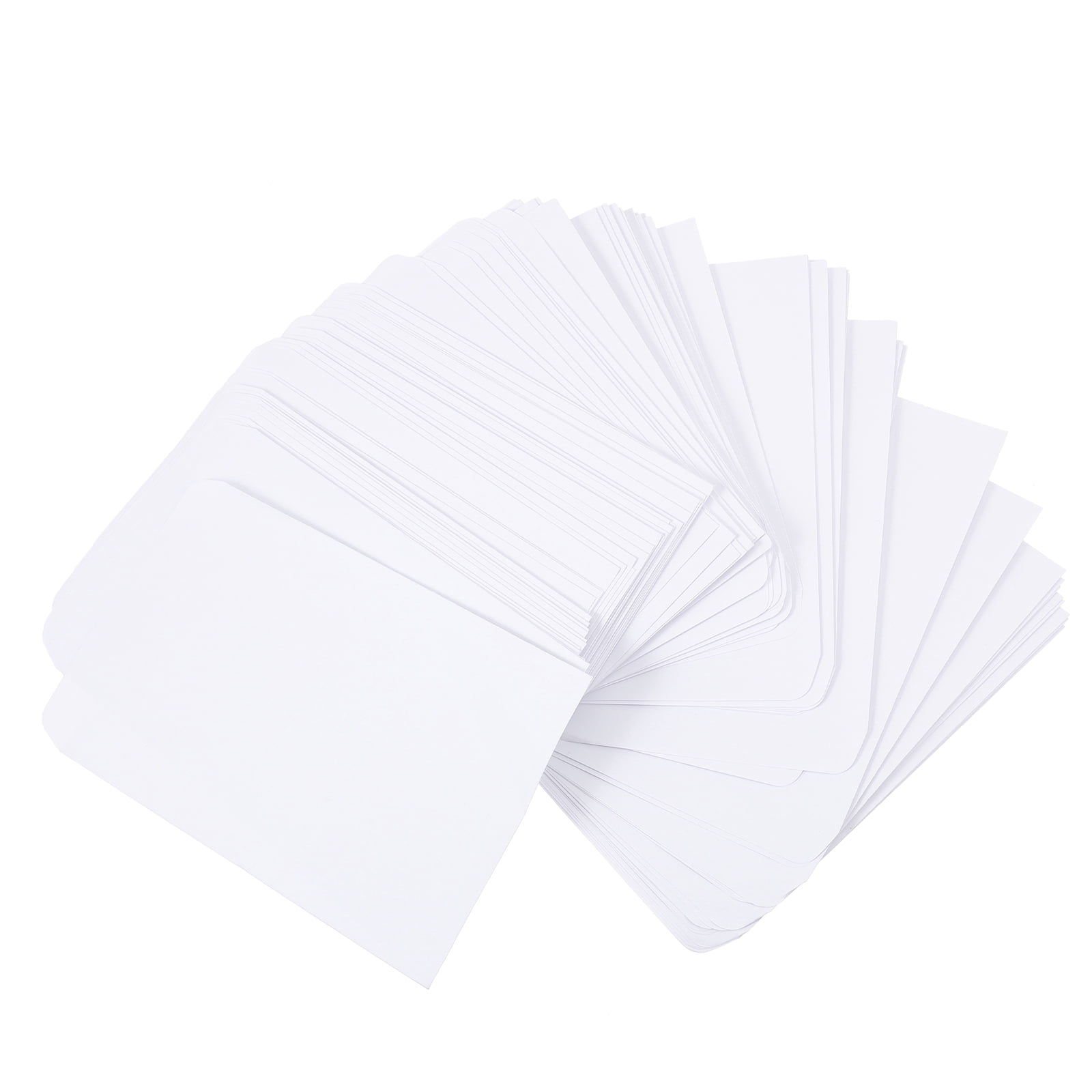 Hemoton 200 pcs  White Paper Envelope Open End Self Seal Envelopes Open End Self Seal Envelopes for Home Mailing Documents Office Business Legal School White