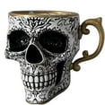 thumbnail image 2 of Royal Skull Coffee Mug, Skull Cups With Saucer Set, Porcelain Gothic Tea Set With Gold Trim, Skull Tea Cup, Halloween Teacup Decor For Coffee Lovers And Collectors C/Only Cup, 2 of 9