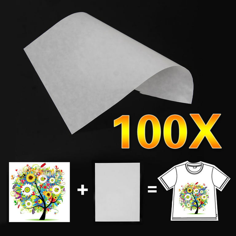 100 sheets A3 A4 size light inkjet heat transfer paper for inkjet printer  cotton t-shirt fabric printing - AliExpress