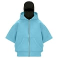 thumbnail image 4 of RXMEKW Soft Breathable Fabric Hooded Zipper Cardigan With Pockets For Boys And Girls For Summer Casual Wear In Multiple Colors, 4 of 7