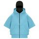 thumbnail image 5 of Chaqueta deportiva de verano para niños, de color liso, de manga corta, con capucha, informal, con cremallera y bolsillos, de poliéster, 5 of 7