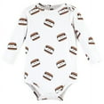 thumbnail image 4 of Hudson Baby Cotton Long-Sleeve Bodysuits, 3- Pack, Newborn- 24 Months, 4 of 5