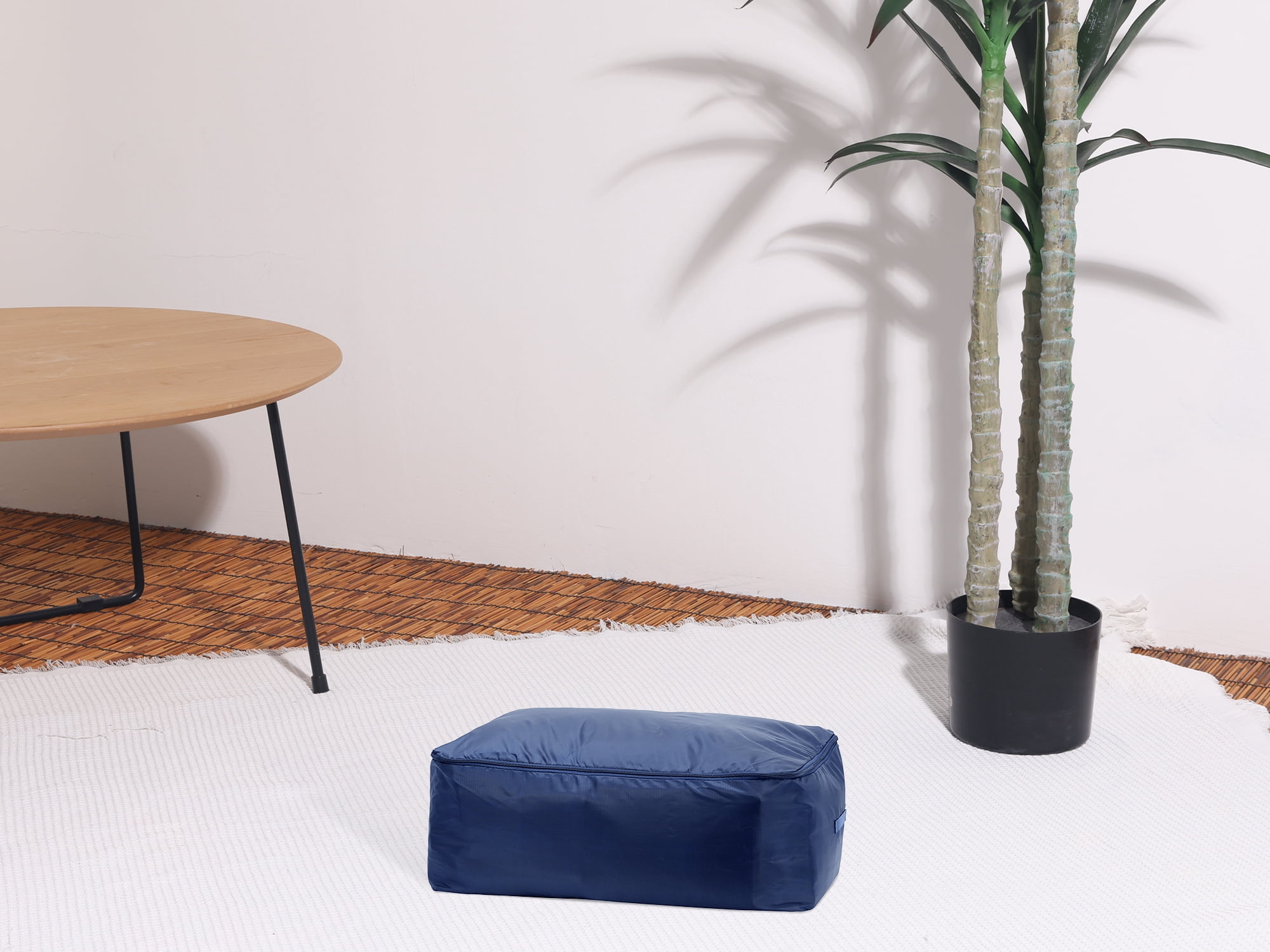 Unique Bargains 1 Pack Clothes Storage Bags Moving Bags Navy Blue 21.5*14*8in