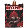 thumbnail image 2 of My Hero Academia Eijiro Kirishima Throw Blanket Couch Bed Sofa Soft Lightweight Warm Cozy Flannel Fleece Bed Blanket For Kids Adults Gift Multiple Sizes Available 60"X50", 2 of 7
