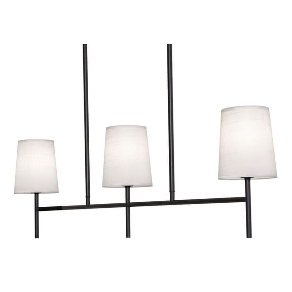AFX  Rose 3-Light Linear Pendant - Candelabra Base Black, White