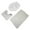 White, variant on Bathroom Rug Set Of 3 Bath Mat Toilet Mat Soft Absorbent Thick Rug Non-Slip Backing Washable (White)