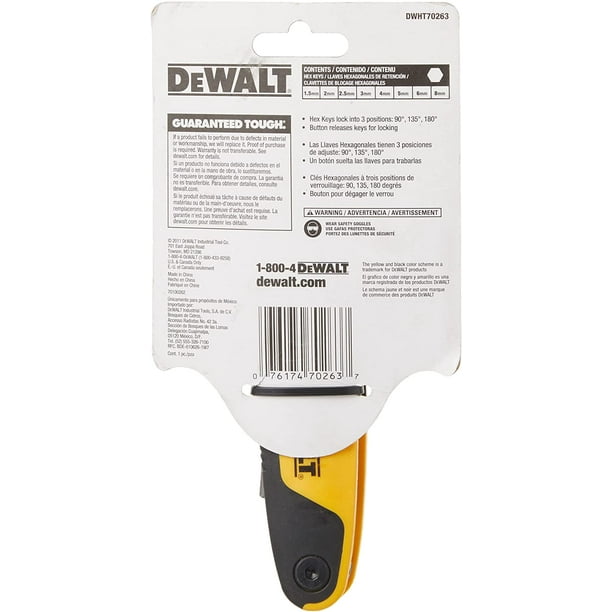 Dewalt locking 2024 hex key set