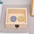 thumbnail image 3 of Wooden Box with Hinged Lid Unfinished Wood Gift Box Small Wooden Box for Jewelry, 3 of 8