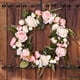 thumbnail image 4 of Bienvenido Künstlicher Rosenkranz, Kranz, Kranz, rosa Frühlingskranz, Seidenrosen, künstliche Blumen für Dekoration, Weihnachten, Hochzeit, Geburtstag, Kamin, Innen- und Au?enbereich, Wanddekoration, 4 of 8