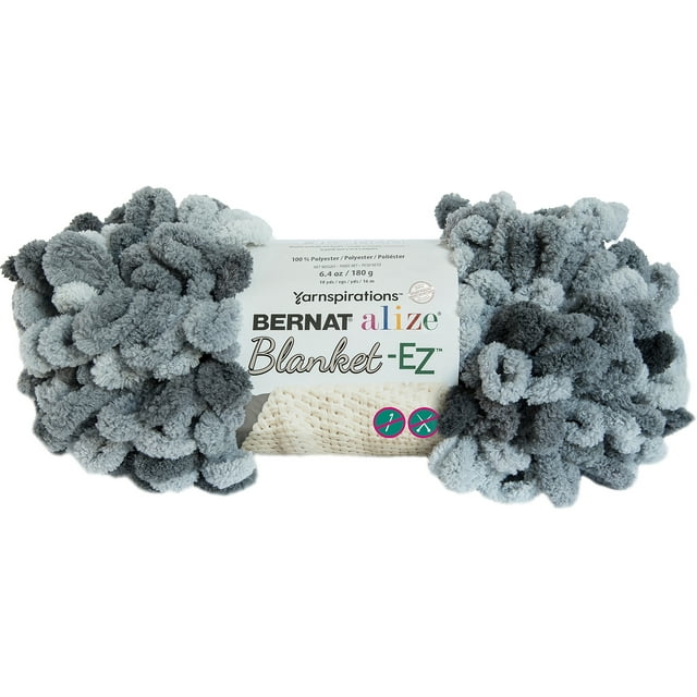 Bernat® Alize® Blanket-EZ™ Yarn, Polyester #7 Jumbo, 6.4oz/180g, 18 Yards