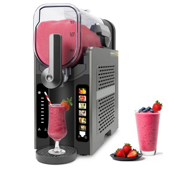 Slushie Machine for Home, No Ice Required Frozen Beverage Maker, 6 Preset Programs for Margaritas, Frappes, Milkshakes, Self-Cleaning