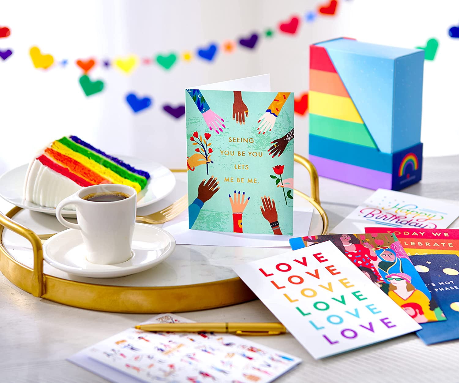 American Greetings Pride Cards, LGBTQ+ Bundle (32-Count)
