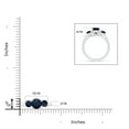 thumbnail image 4 of Angara Natural 1.6 Ct. Blue Sapphire with Blue Sapphire Classic Ring in 14K White Gold for Women (Ring Size: 12), 4 of 9
