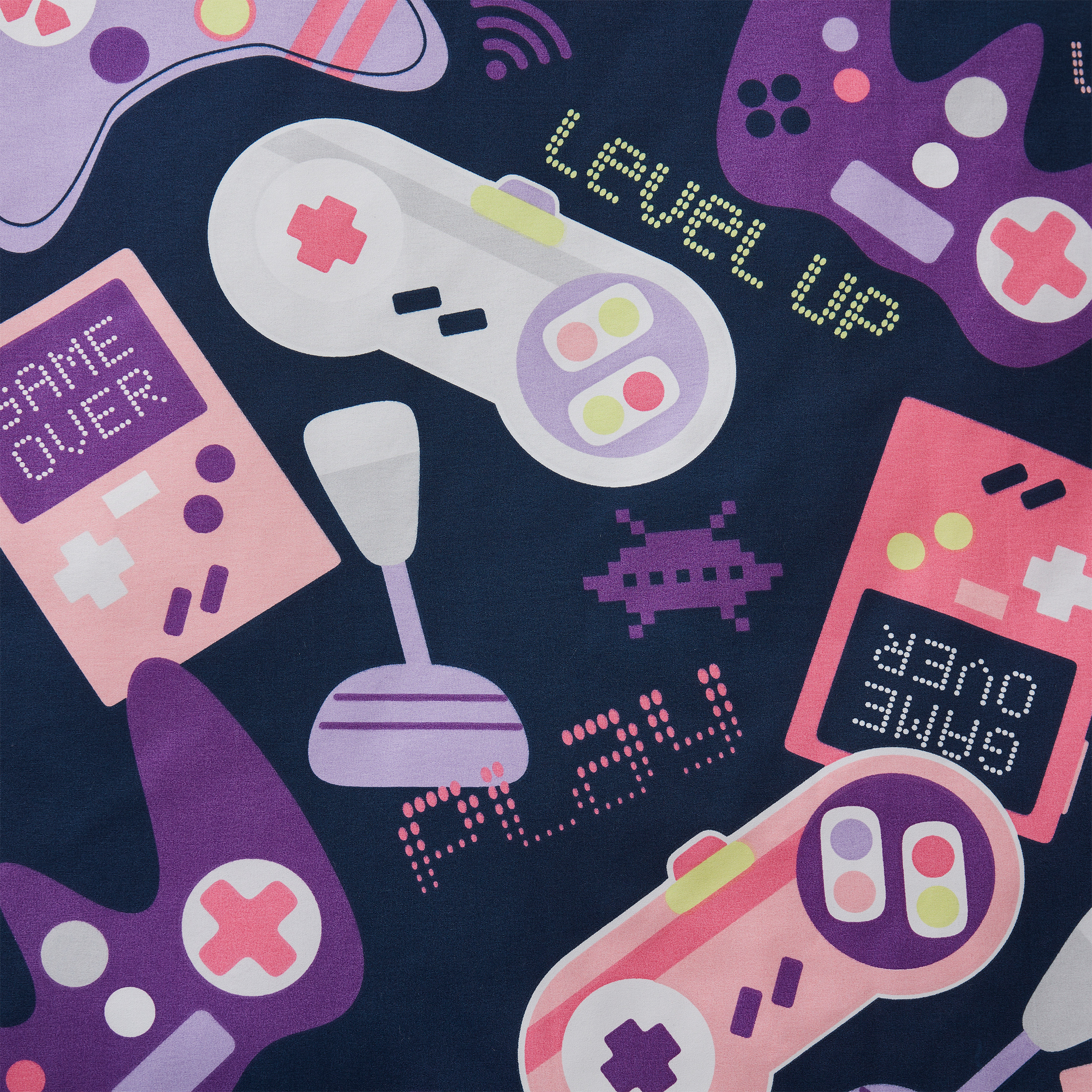 Your Zone Pink Gamer Glow in the Dark Kids Nap Mat, 24" x 70"