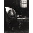 thumbnail image 3 of Redon, Odilon 19x24 Black Modern Framed Museum Art Print Titled - The Reader, 3 of 5