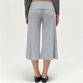 thumbnail image 2 of yillto Capris for Womens Lounge Capri Pant Yoga Workout Gym High Waist Casual Soft Comfy Cropped Pants, 2 of 6