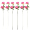 thumbnail image 1 of 6 piezas de peonías artificiales para decorar tallos de peonías artificiales, plantas falsas para bricolaje., 1 of 6