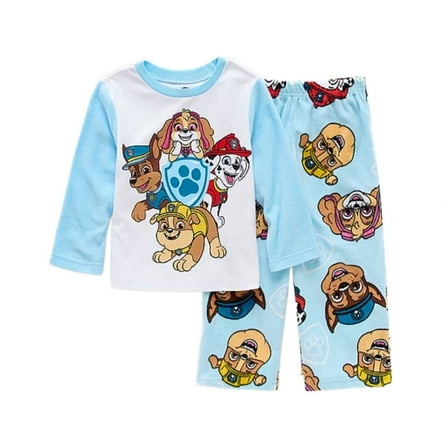 Paw Patrol Toddler Boys Character Microfleece Long-Sleeved Pajama Set, Size 3T