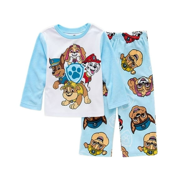 Paw Patrol Toddler Boys Character Microfleece Long-Sleeved Pajama Set, Size 3T