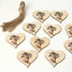 thumbnail image 5 of Corazones de madera para artesanías, ornamentos colgantes pulidos, colgante, amor, forma de corazón, cortes de arte del agujero para la fiesta de bodas DIY 30pcs tholdsy HA011941-02, 5 of 7