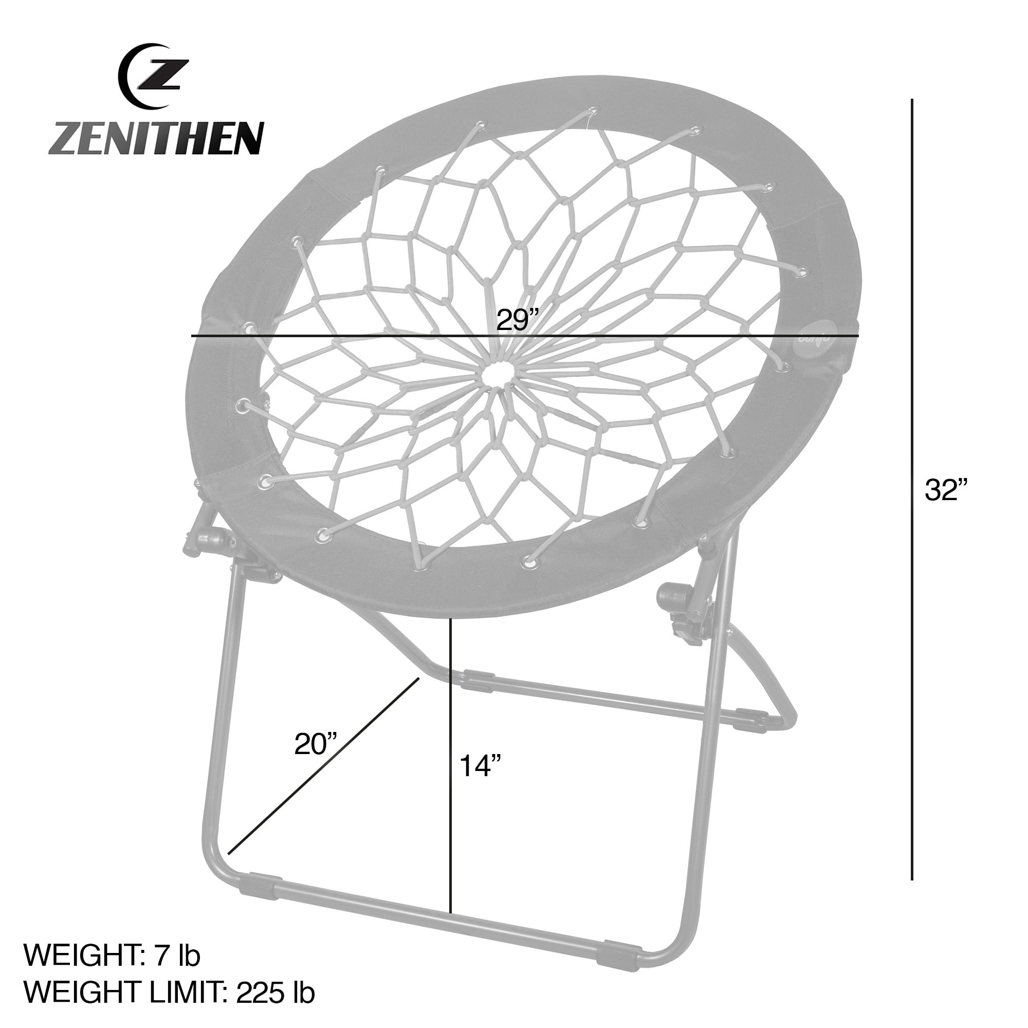 家具 BATTLEZONE chair Zenithen Foldable Bunjo Bungee Chair, 29