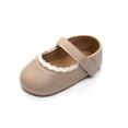 thumbnail image 3 of BESLY 0-18M Toddler Baby Girls Shoes Leather Flats with Bowknot Infant Princess Dress Shoes, 3 of 5