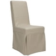 thumbnail image 3 of SAFAVIEH Adrianna Transitional Cotton Solid Dining Parsons Chair, Ecru (Set of 2), 3 of 7
