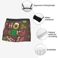 thumbnail image 3 of Yiaed Ho Ho Ho Merry Christmas Print Men's Soft Cotton Boxer Shorts Breathable Boxers Underwear Moisture-Wicking Underwear Stretch Boxer Briefs for Man-XX-Large, 3 of 5