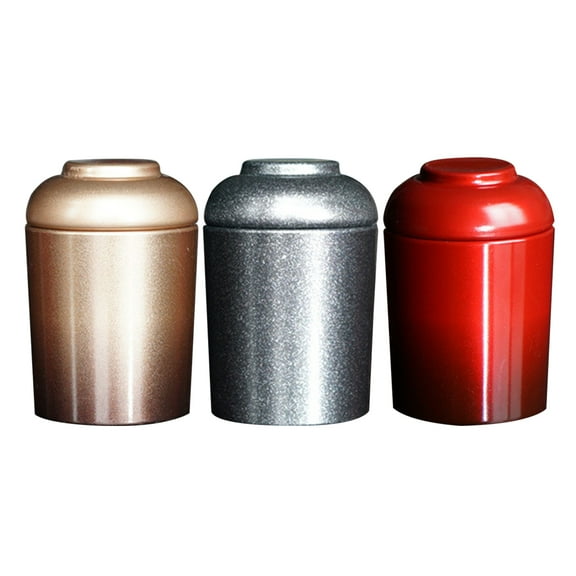 MOKKHNB Tea Tin Box Tea Can Container Archaize Color 12Pcs Compact