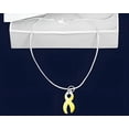 thumbnail image 2 of Large Yellow Ribbon Necklaces, 2 of 4