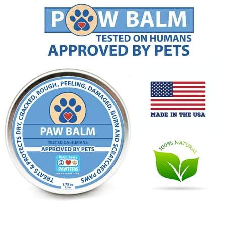 Pawtitas Paw Balm for Dogs Manufactured with Certified Organic Herbs Moisturizer for Cracked Burn Pads, Paw