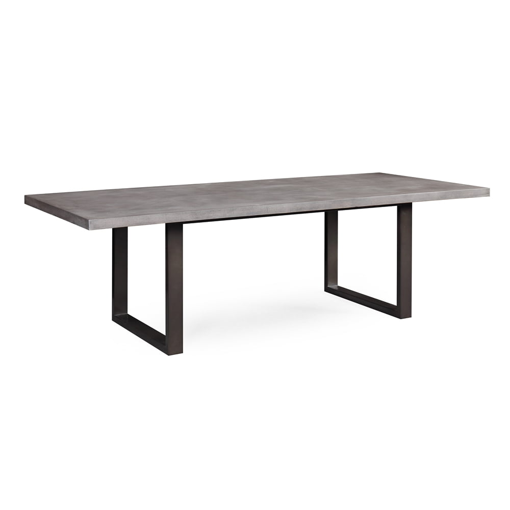 ARIA GRANITE CONCRETE DINING TABLE SCANDI LEG ZINC ASH 260CM atelier