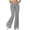 A105 Gray, variant on Mifsaly Women High Waisted Yoga Pants Flare Leg Tummy Control Workout Athletic Pant Solid Versatile Summer Casual Slim Fit Stretchy Leggings XL