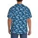 thumbnail image 3 of Fotbe Sea Water Wave Camisa Estampada de Manga Corta para Hombre, Casual de Verano, Estilo Playero, Sin Arrugas-Medium, 3 of 5