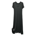 thumbnail image 4 of MEICHEN Women's Summer Sleepshirts Nightgowns for Women for Sleeping Short Sleeve V Neck Long Dress Causal Nightwear Womens Home Essentials Fashion Clothing, 4 of 7