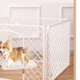 thumbnail image 4 of Pet Cage Pet Crate Pet Cage Multipurpose Portable  Sturdy Washable Dog Crate For Small Medium Dogs Pure White Small Complete Set Approx. 90x90x60cm / 35.4x35.4x23.6in, 4 of 5