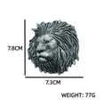 thumbnail image 3 of Fachoice Lion Head Belt Buckle for Men Wild Lion Belt Buckle, Cool Lion Head Cowboy Belt Buckle Masculine Lion Animal Belt Buckle, 3 of 3