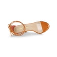 thumbnail image 4 of BLISSFUL STEP Women's Sandals Dress Shoes Stiletto Heels Clear Strap Lace up Sandals, 4 of 7