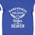 thumbnail image 4 of Inktastic Handpicked for Earth by My Sister in Heaven with Angel Wings Boys or Girls Baby Bodysuit, 4 of 5