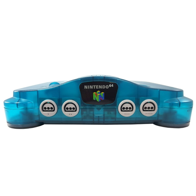 Restored Nintendo 64 Ice Blue Video Game Console with Matching Controller N64 Refurbished